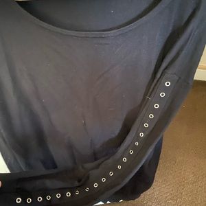 Women's grommet detail sweater